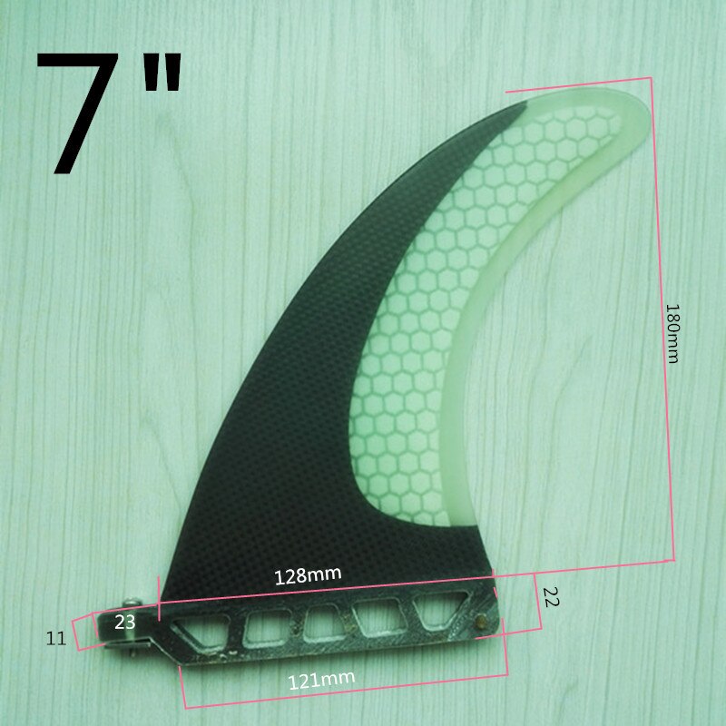 Srfda surffausrivat, koko 7 "ja 2 kpl gl wir surffilauta longboard fin hunajakenno hiili surffausrivat