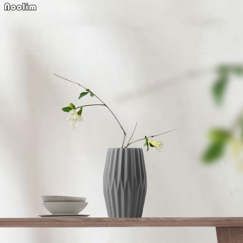Modern European Style Origami Vases Ceramic Simple Tabletop Vase Home Living Room Decoration Flower Container