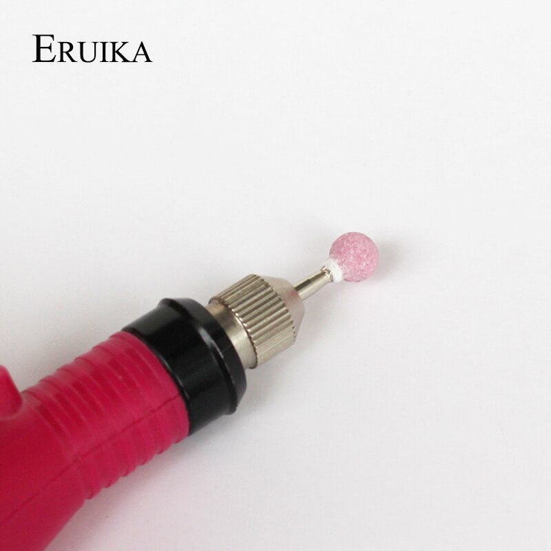 ERUIKA-Bola de piedra de cerámica, broca afilada para uñas, aparato eléctrico Korund matiual para accesorios de manicura, herramientas para uñas, 1 ud.