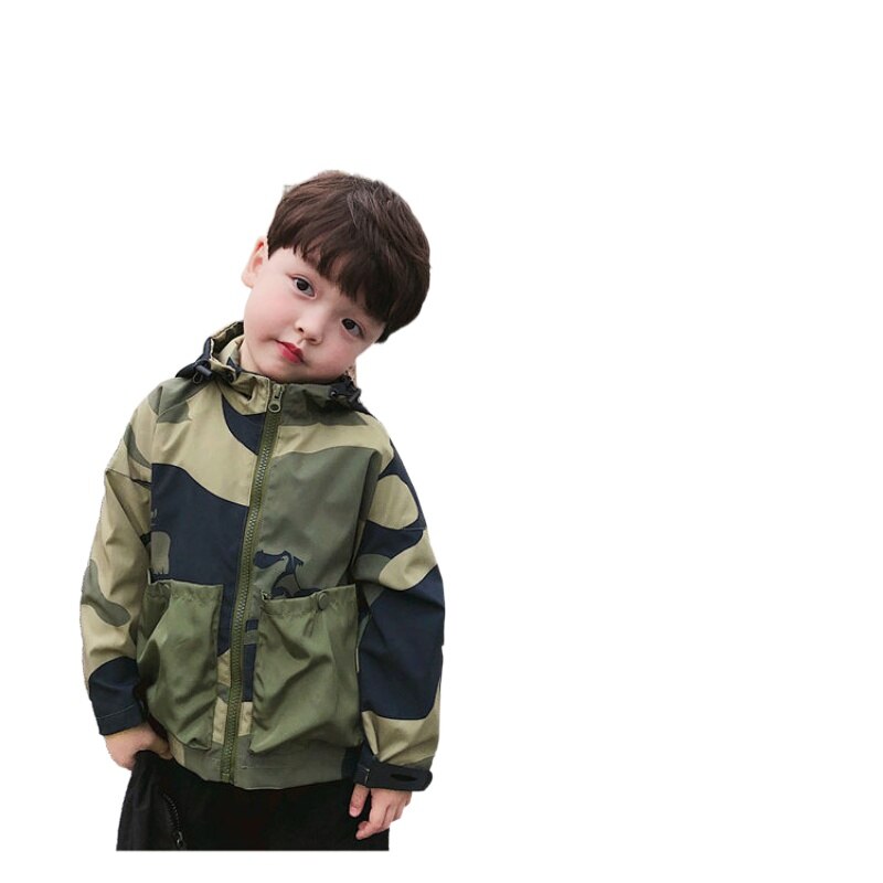 Kids Baby Voor Jongens Lente Jas Kleding Camouflage Windjack Grote Pocket Kleding 1 -6 Jaar T Kid Camo winddicht Jas: 3T