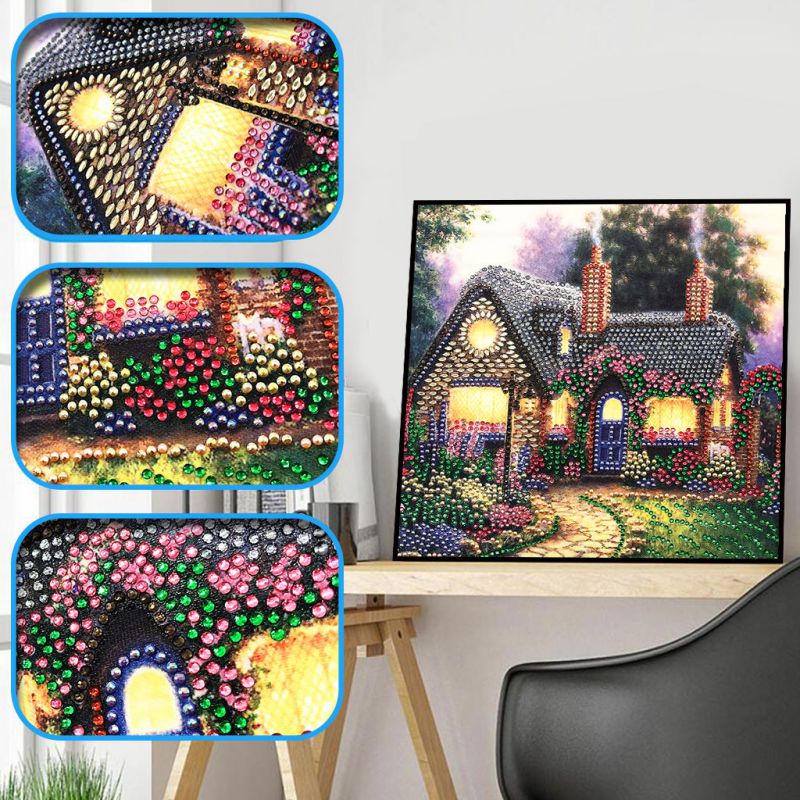 5D Diamond Painting Cross Stitch Partial Crystal Rhinestone Embroidery Paintings Pictures Arts Craft Number Kits Home Decor