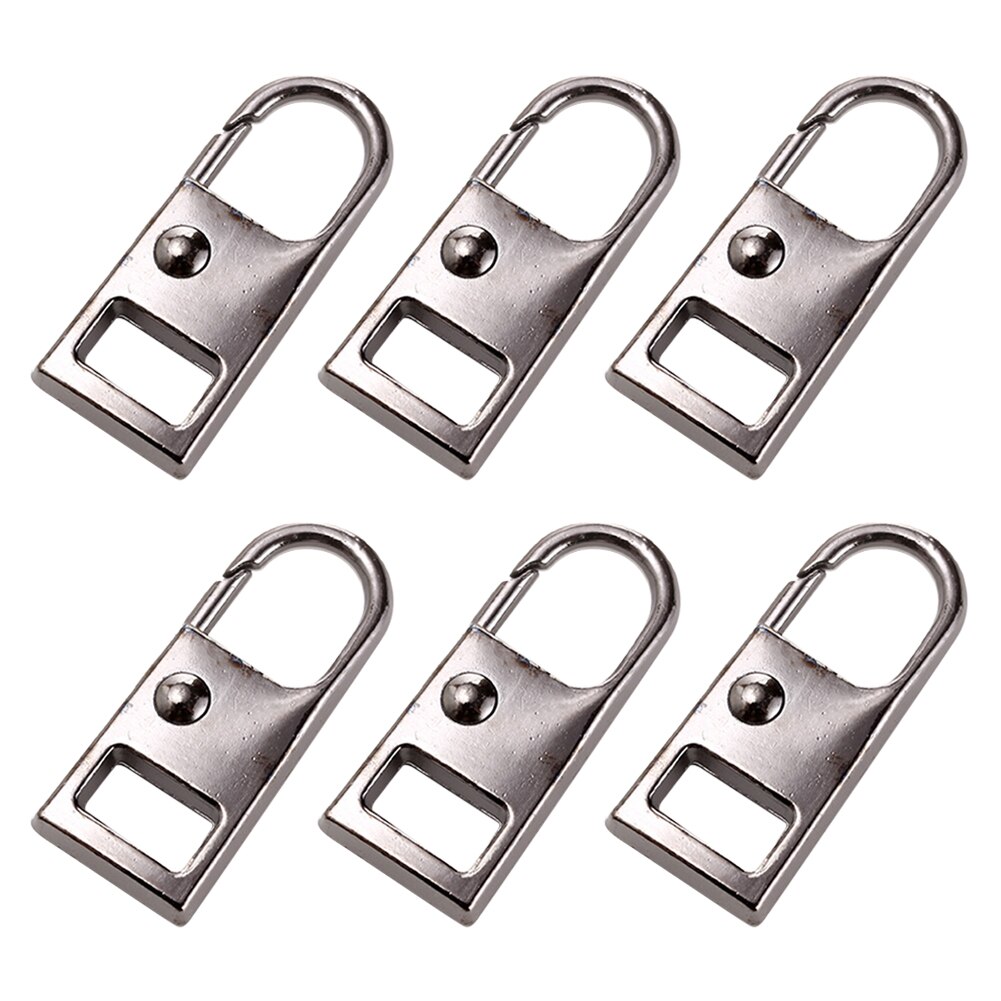 Stainless Steel Zipper Puller Thickened Reinforced Zipper Puller Zipper Replacement Repair Zipper Accessories 6 Pieces: 1A-3C