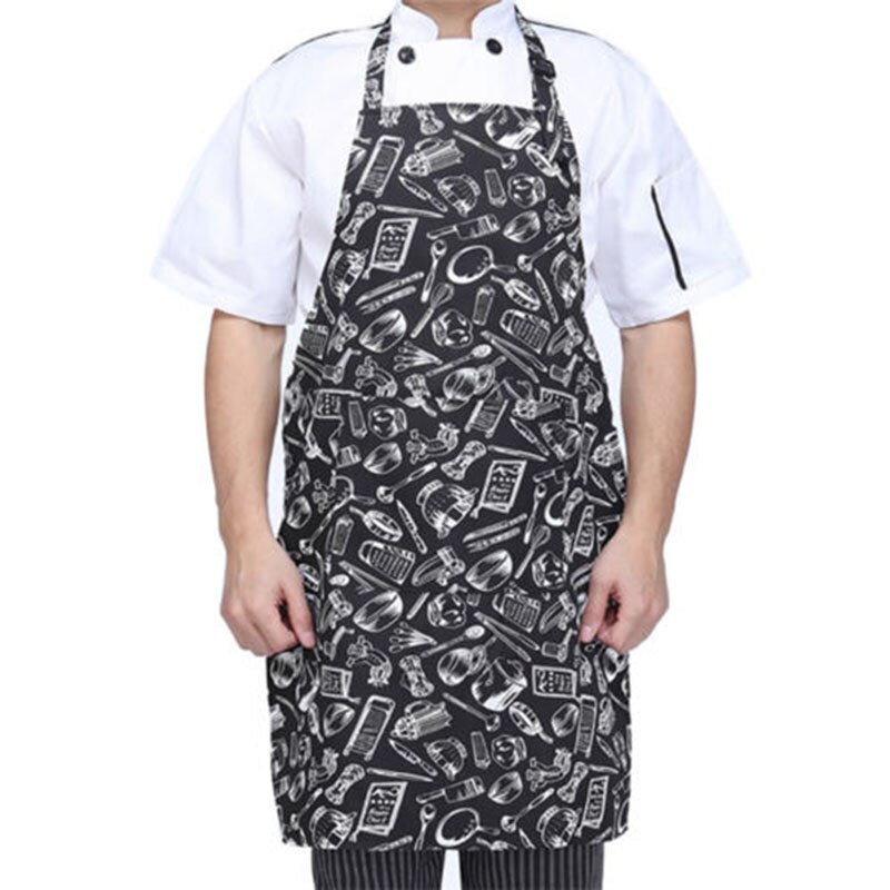 Adjustable Hang Neck Chef Kitchen Apron Restaurant Baking Cooking Bib Dress Household