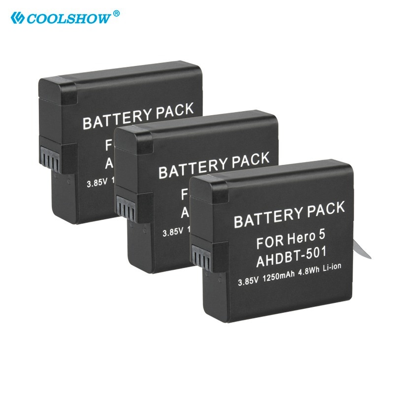 1250Mah Batterij Voor Gopro Hero 5 Hero 5 Gopro Hero 6 Gopro Hero 7 Camera Batterijen Accessoires