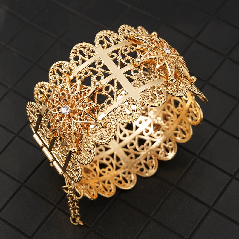van Marokkaanse Stijl Armband Sieraden Bruiloft Metalen Strass Armband
