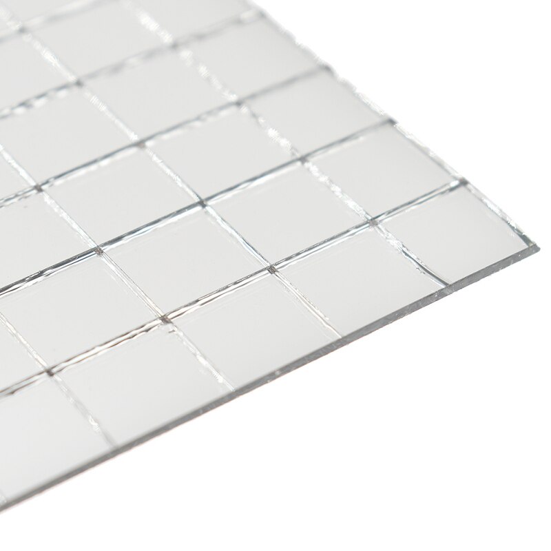 10mm Zelfklevende Real Glas Spiegel Mozaïek Tegels Voor DIY Ambachten Home Decoratie Materialen