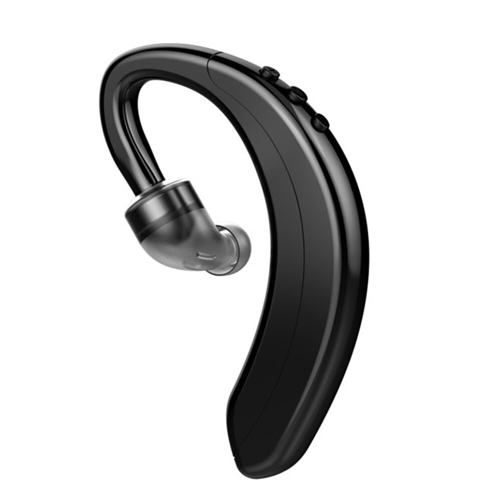 Kowkaka Bluetooth 5.0 Draadloze Koptelefoon Stereo Oorhaak Sport Hoofdtelefoon Business Rijden Handsfree Met Microfoon Headset: Black 2