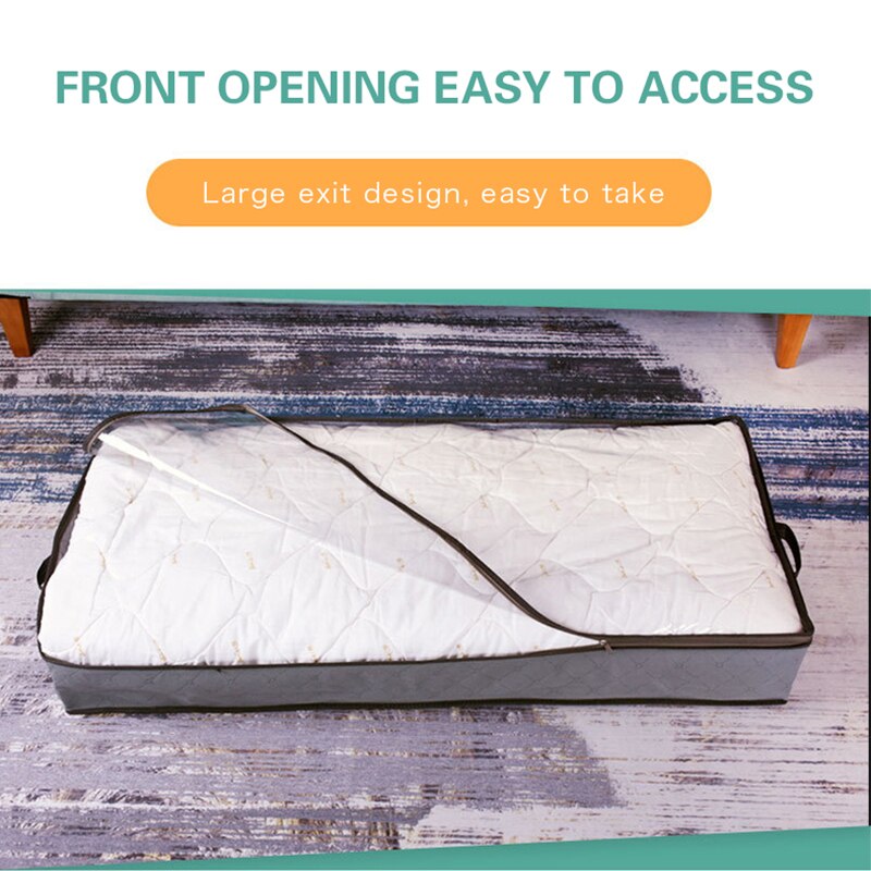 Onder Bed Niet-geweven Opberglade Organisator Opbergdoos Kleding Dekens Schoenen Divider Container Quilt Zakken Houder Organizer