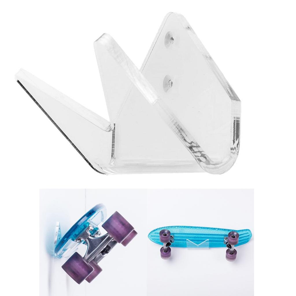 Skateboard Wall Storage Display Rack Wall Mount Wall Display Rack - Acrylic Clear, Storage Holders, Easy to install