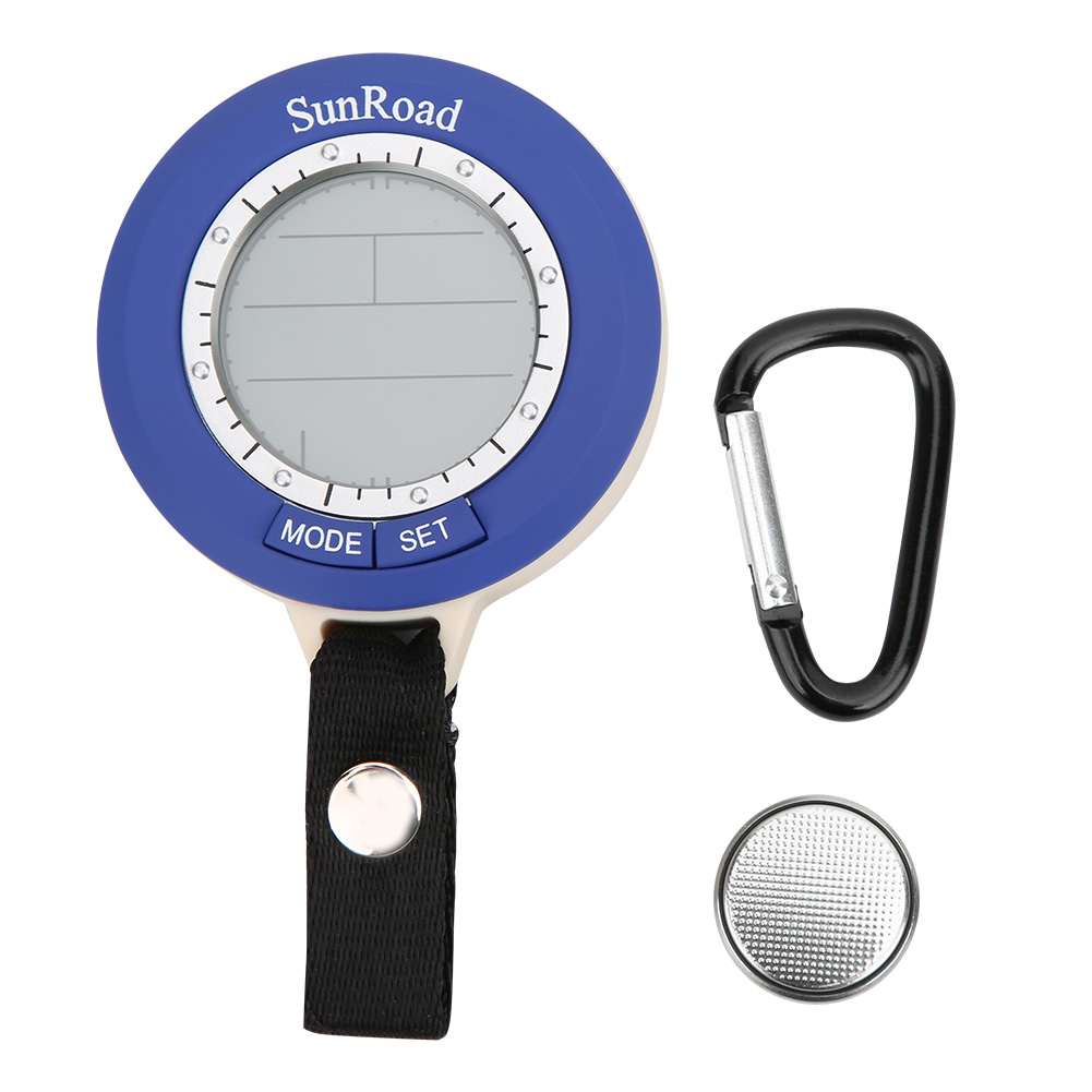 SR204 ABS Lightweight Outdoor Fishing Air Pressure Barometer Multifunction Temperature Height Gauge Altitude Meter(With Battery)