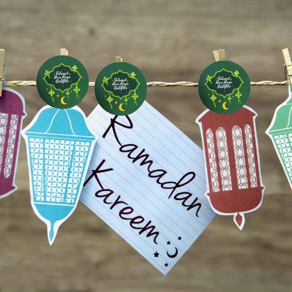 150PCS/10 Sheets Eid al-Fitr Box Sealing Sticker EID MUBARAK Sticker Eid Decorations Islamic Muslim