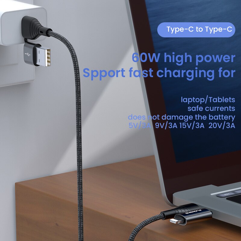 Floveme 4 In 1 Usb Kabel 3A Usb C Tot Verlichting Kabel Voor Iphone 13 12 11 Pro Snel Opladen type C Lader Voor Samsung Datum Kabel