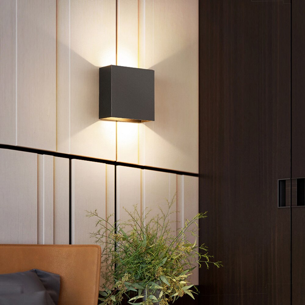 6w ledet utendørs vanntett vegglampe soverom stue innendørs vegglampe hjem belysning hagegang korridor dekorere vegglampe