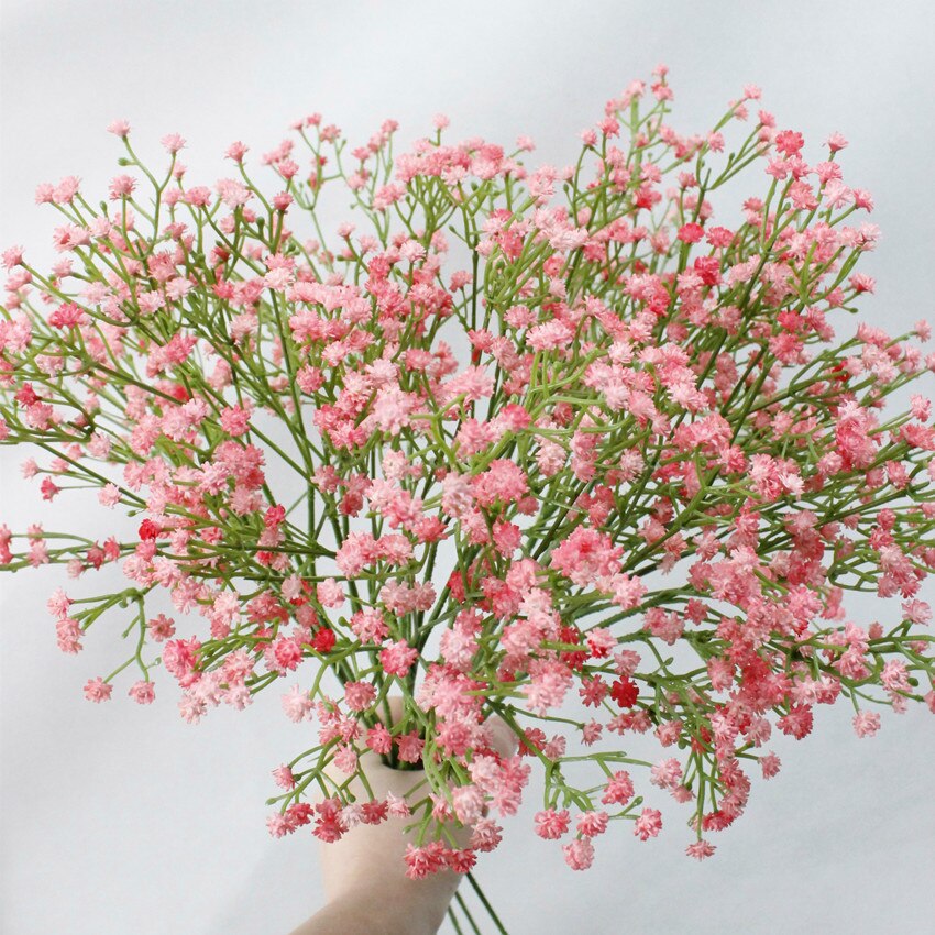 Gypsophila Kunstbloemen Baby 'S Adem Nep Bloemen Lange Bouquet Siliconen Plant Thuis Bruiloft Decoratie Herfst