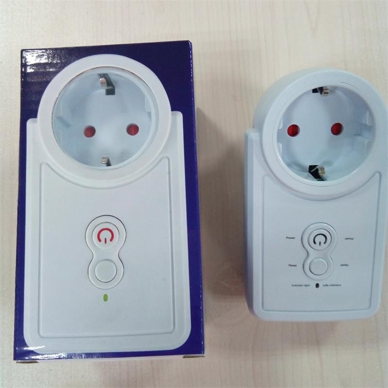 GSM Power Plug Socket With Extension Cable/Temperature Sensor Russian English SMS Remote Control Smart Wall Switch Outlet