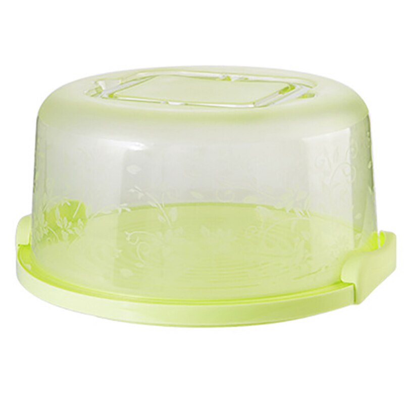 Portable Cake Storage Box Baking Packaging Box Birthday Cake Wedding Dessert Fruit Visible Storage Box Kitchen Baking Tools: yellow 1