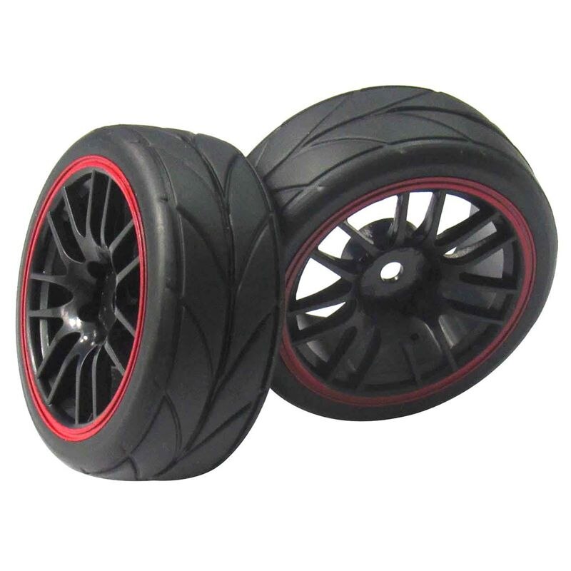 4 stücke 12mm Hub Rad Felgen & Gummi Reifen Für RC 1/10 Auf-Straße touren Drift Auto R