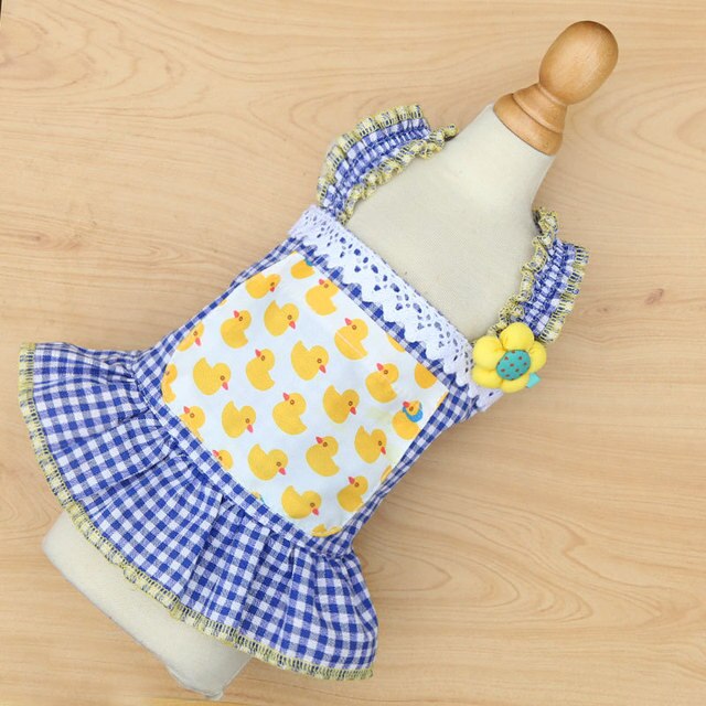 Jupe d&#39;été à bretelles pour chat, vêtement fin sans poils, chiot, chien, chaton, chat, printemps et été: Bleu / XXL