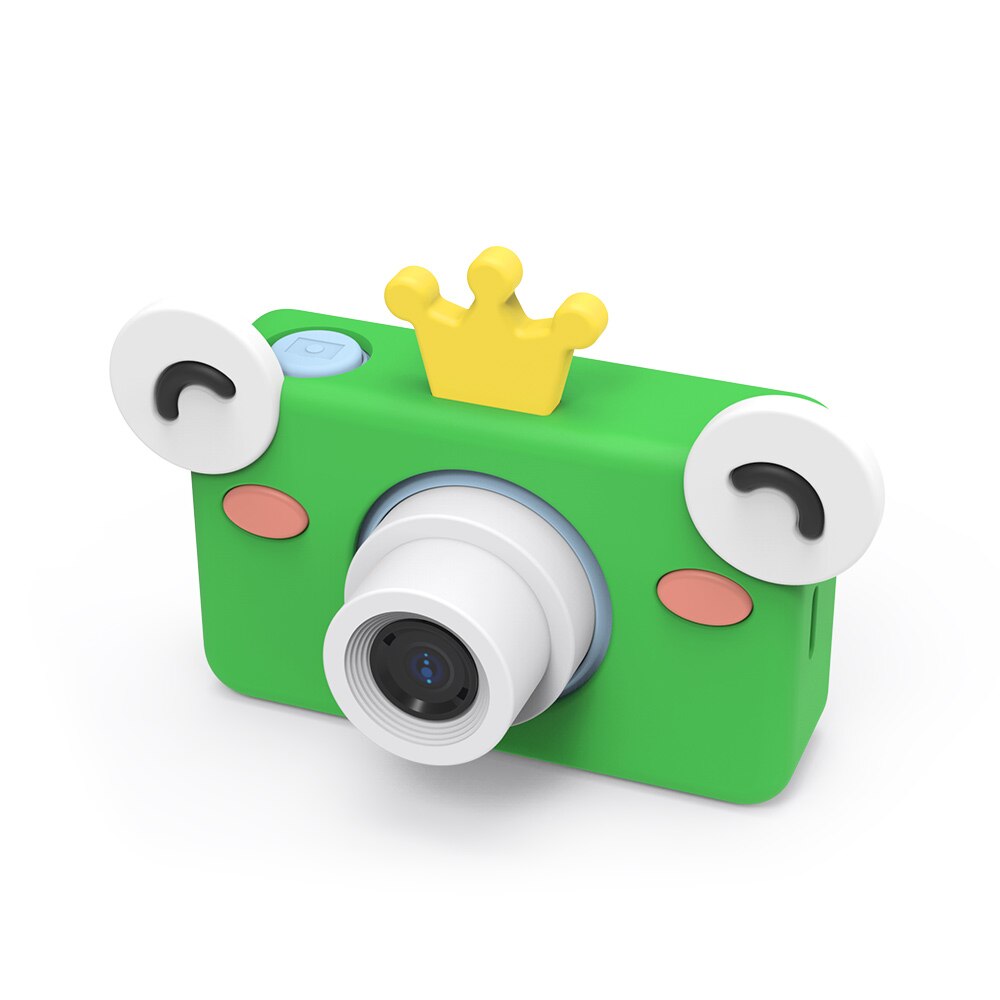 Kids Mini Digital Camera Children 1080P Cute Camcorder Video Recorder Xmas Spy Gadgets Toy Camera: Frog