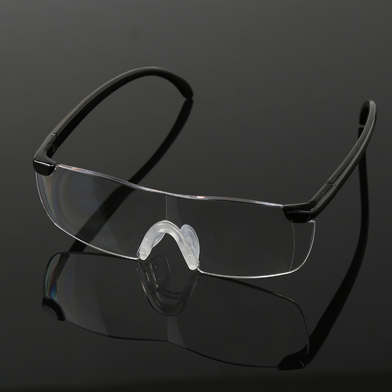 Nuevas gafas para presbicia con aumento de 160% Unisex Big Vision + gafas de lectura con zoom 250, gafas para mujer, gafas de aumento negras