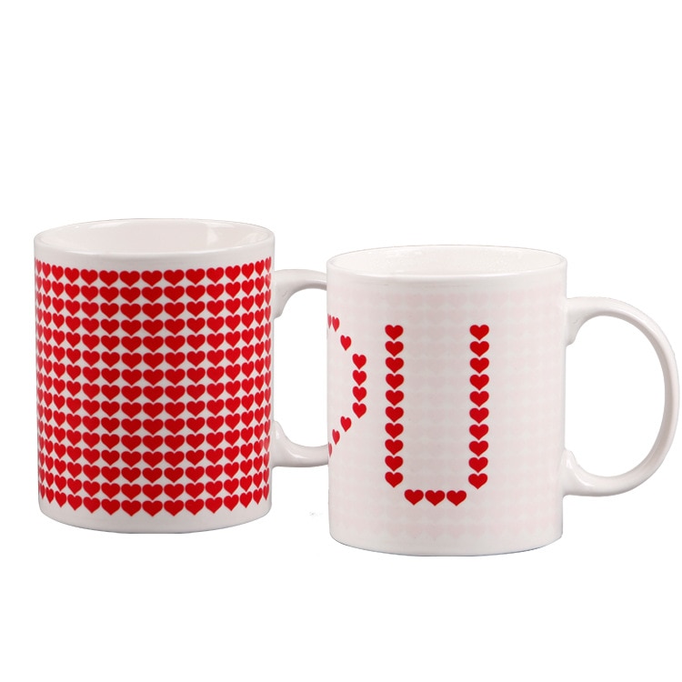 I Love U Magic Mokken Temperatuur Veranderende Cup Kleur Veranderende Kameleon Mokken Warmtegevoelige Cup Koffie Thee Melk Mok