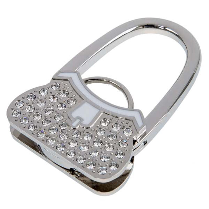 Accroche szydełkowy worek główny En metalowy Strass 55x45x15mm deco