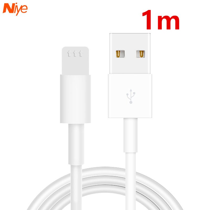 Daten USB Kabel für iPhone 8 11 Profi Max Schnelle Ladegerät Draht Kabel Für iPhone X XR XS SE 6 6S 7 Plus praktisch Kabel Zubehör: 1M Weiß