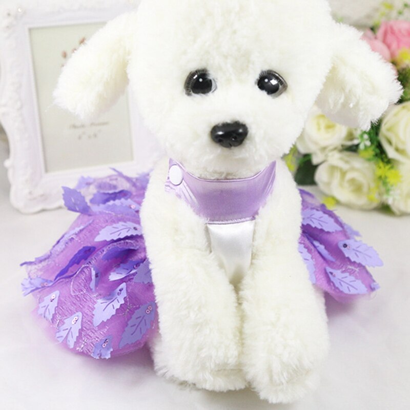 Ropa para perros pequeños, vestido para perros de princesa dulce, primavera-verano, encaje para cachorros pequeños, princesa Chihuahua