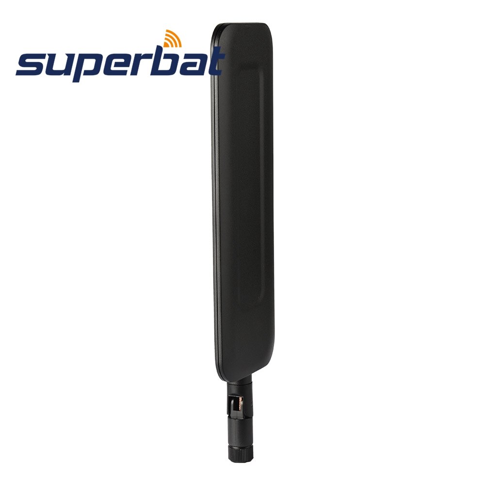 Superbat 2dBi 4G LTE Antenna Wide Band SMA Plug Dipole for 4G LTE Wireless Router Outdoor Trail Camera Building Mobile Cell Phon