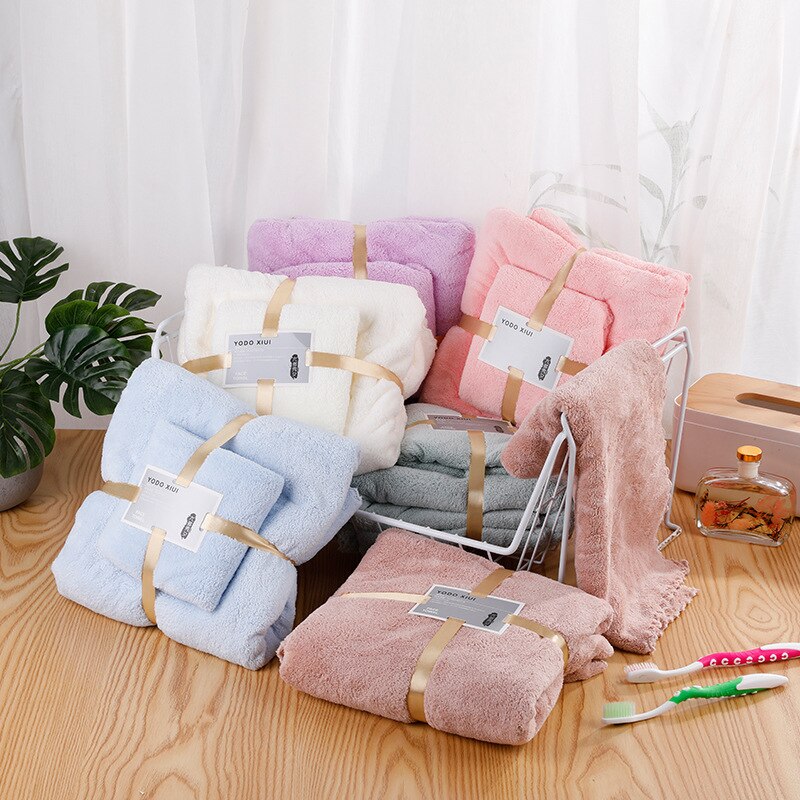 Microfiber Towel Set Spa Sauna Beach Towels Bathroom Amenities Super Absorbent Large Bath Towel Set for Home Bathroom Set