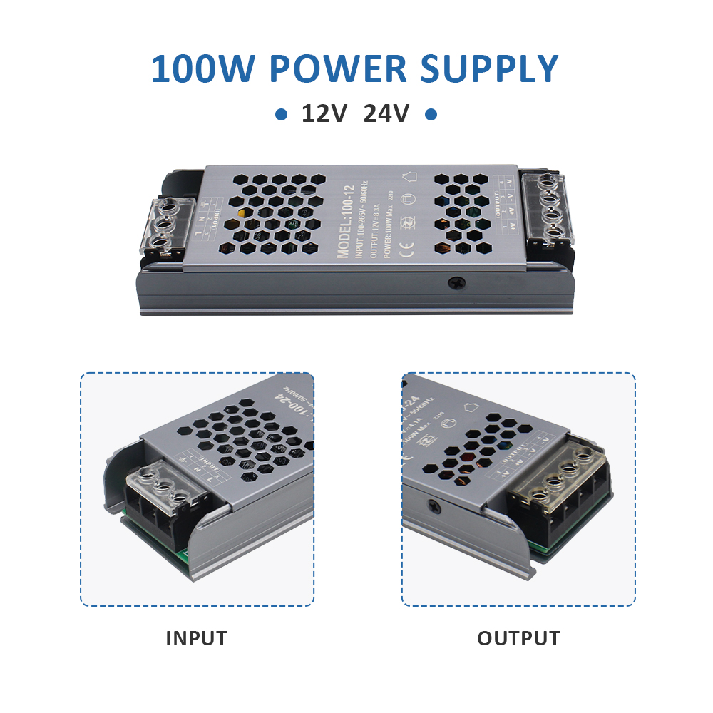 Verlichting Transformator AC110V 220V Naar Dc 12V 24 V Voeding Adapter 60W 100W 200W 300W 400W 12 24 Volt Led Strip Switch Driver