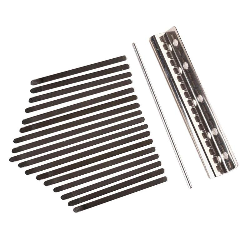 17 Keys Kalimba DIY Keys+Bridge+Tuning Hammer Kit ... – Grandado