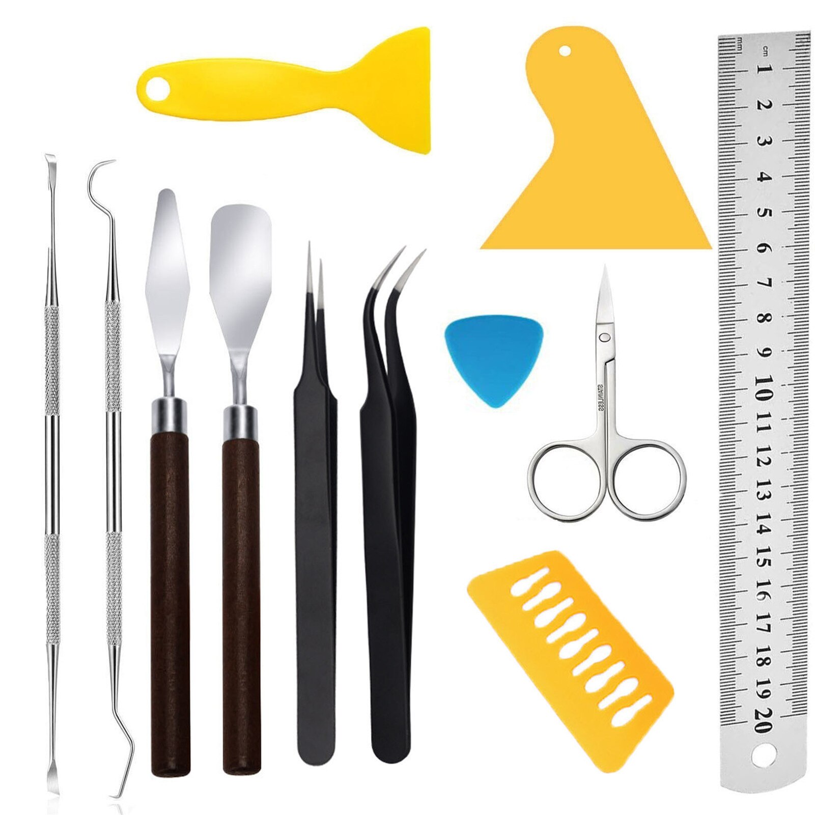 18PCS Craft Vinyl Tool Weeding Precision Diy Basic Set For Cricut Cameos Silhouttes 3 Styles: B 18PCS