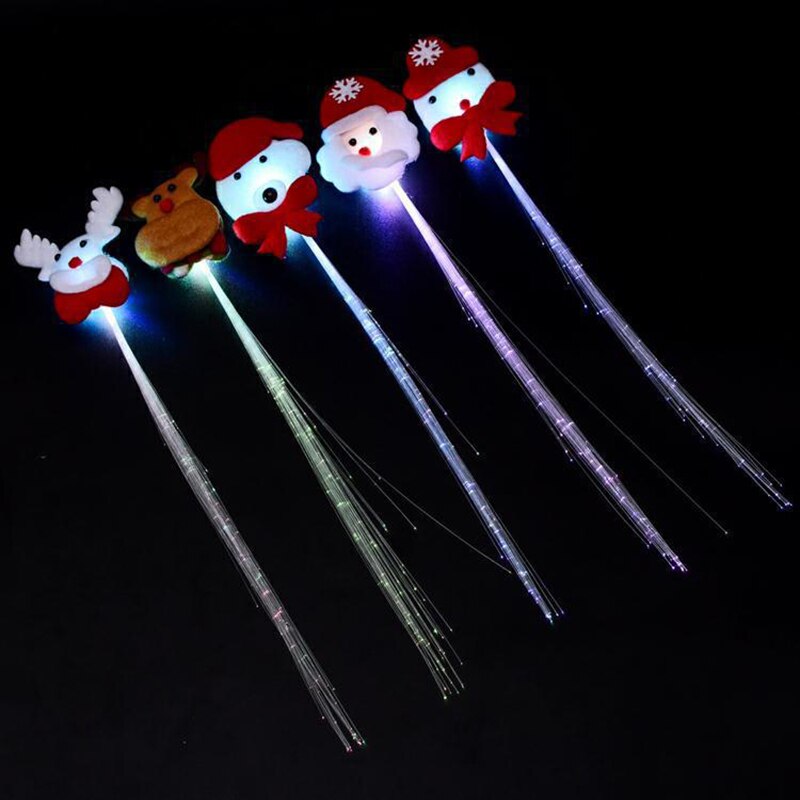 1PCS Christmas series small object LED toy Street stall Headband brooch christmas hat glasses glowing dice ornament: Wig scorpion