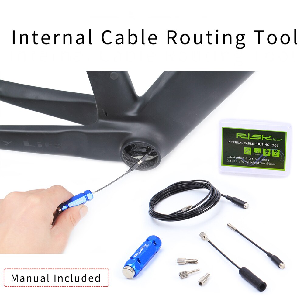 Bike Internal Cable Routing Tool Steel Bike Replaceable Wire Shifter For Mountain Road Bike Internal Cable Routing Tool Bicycle