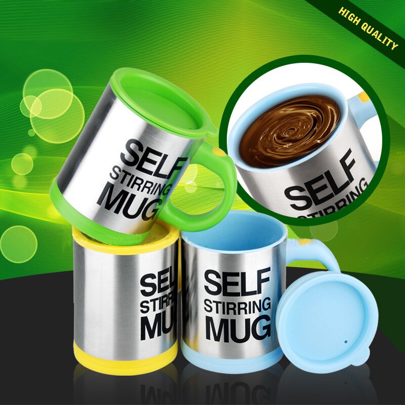 400ml Automatische Elektrische Becher Faul Selbst Rühren Becher Automatische Kaffee Milch Mischen Becher Tee Clever Edelstahl mischen tasse