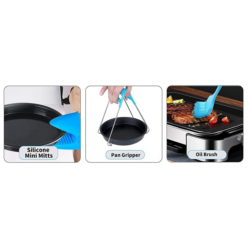 Accesorios de freidora de aire para COSORI Instant Vortex Ninja Foodi Gowise Gourmia Power XL, compatible con 3,6-4,2-6.8QT