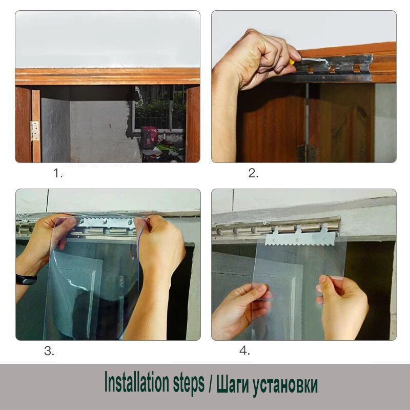 Vindtæt dørtæppe for at forhindre opvarmning lækage pvc gennemsigtig klimaanlæg blødt gardin hængende gardiner skærmdør
