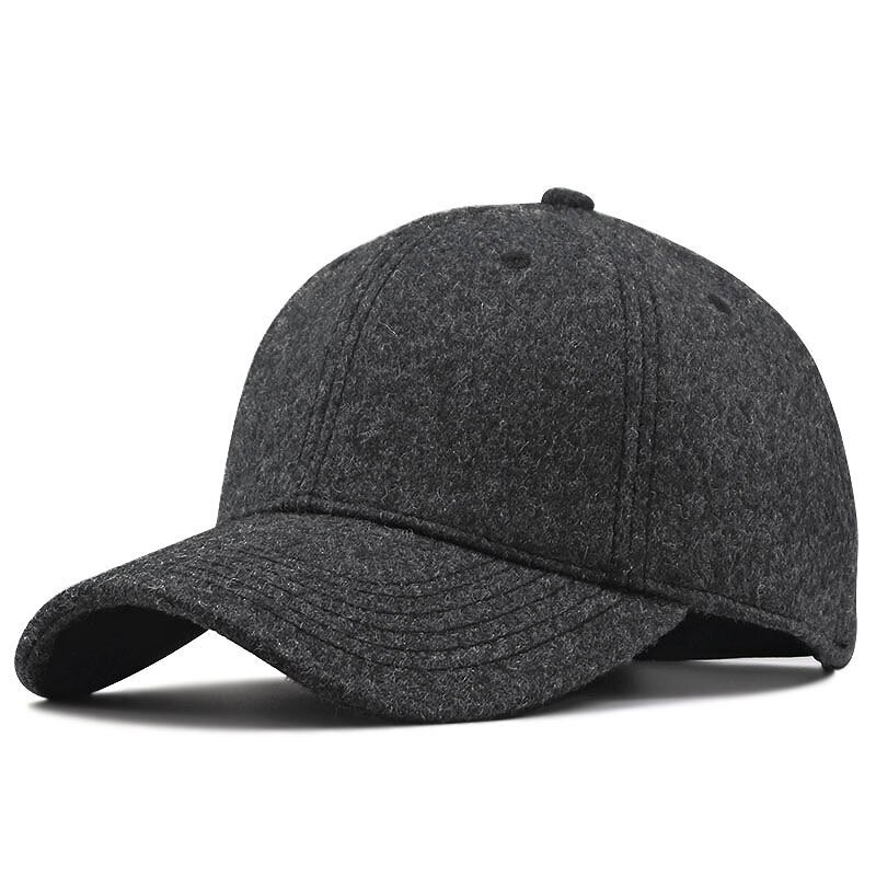 57-62cm 61-68cm big head man cappelli da baseball in lana di grandi dimensioni uomo inverno all&#39;aperto plus size cappellini sportivi in feltro