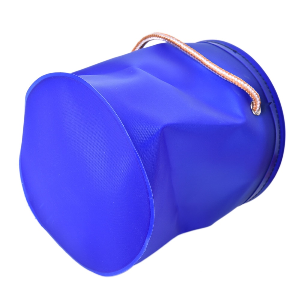 1Pcs Outdoor Fish Tackles Canvas Fishing Bucket Tackle Tools Bag Folding Bucket Portable Camping Hiking