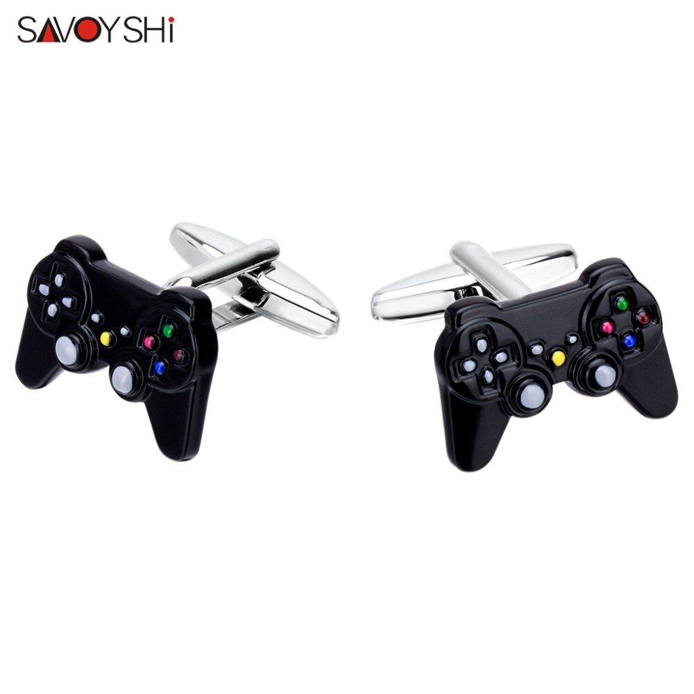 SAVOYSHI Remote Control Shape Cufflinks for Mens Shirt Cuffs Brand Novelty Enamel Cuff links DIY Jewelry