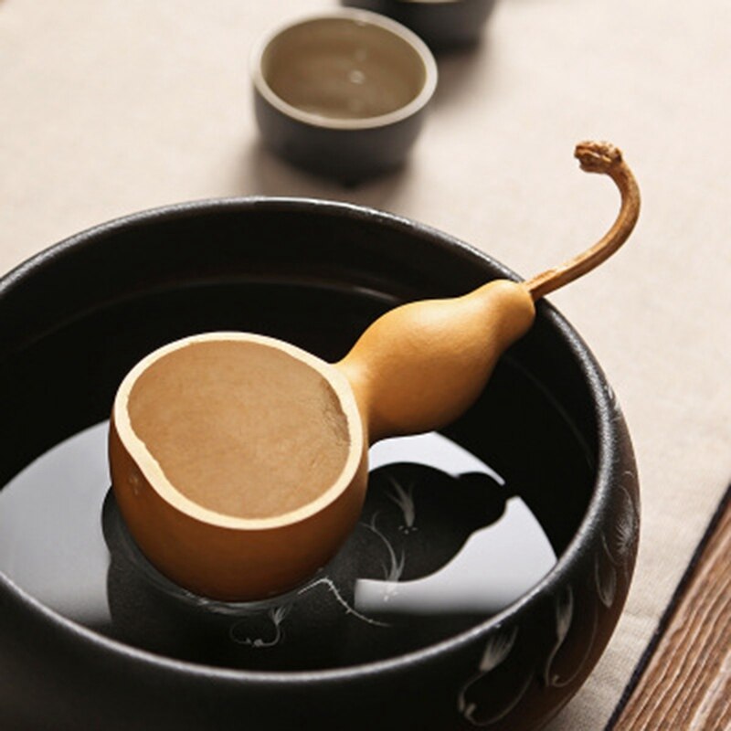 Natural Gourd Water Scoop Water Scoop Tea Spoon Tea Spoon Lotus Shovel Kungfu Tea Set Accessories