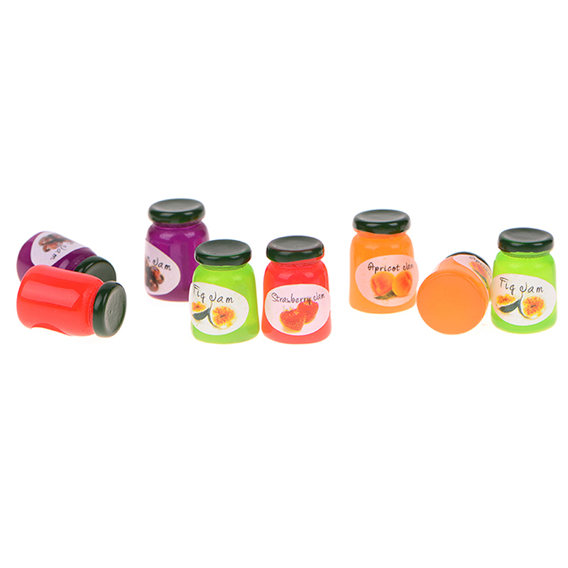 Plasticine Slime Bead Maken Voor Slime Charm Fruit Snoep Ingeblikte Jar Poppenhuis Voedsel Diy Scrapbooking Craft 8 Stks/partij