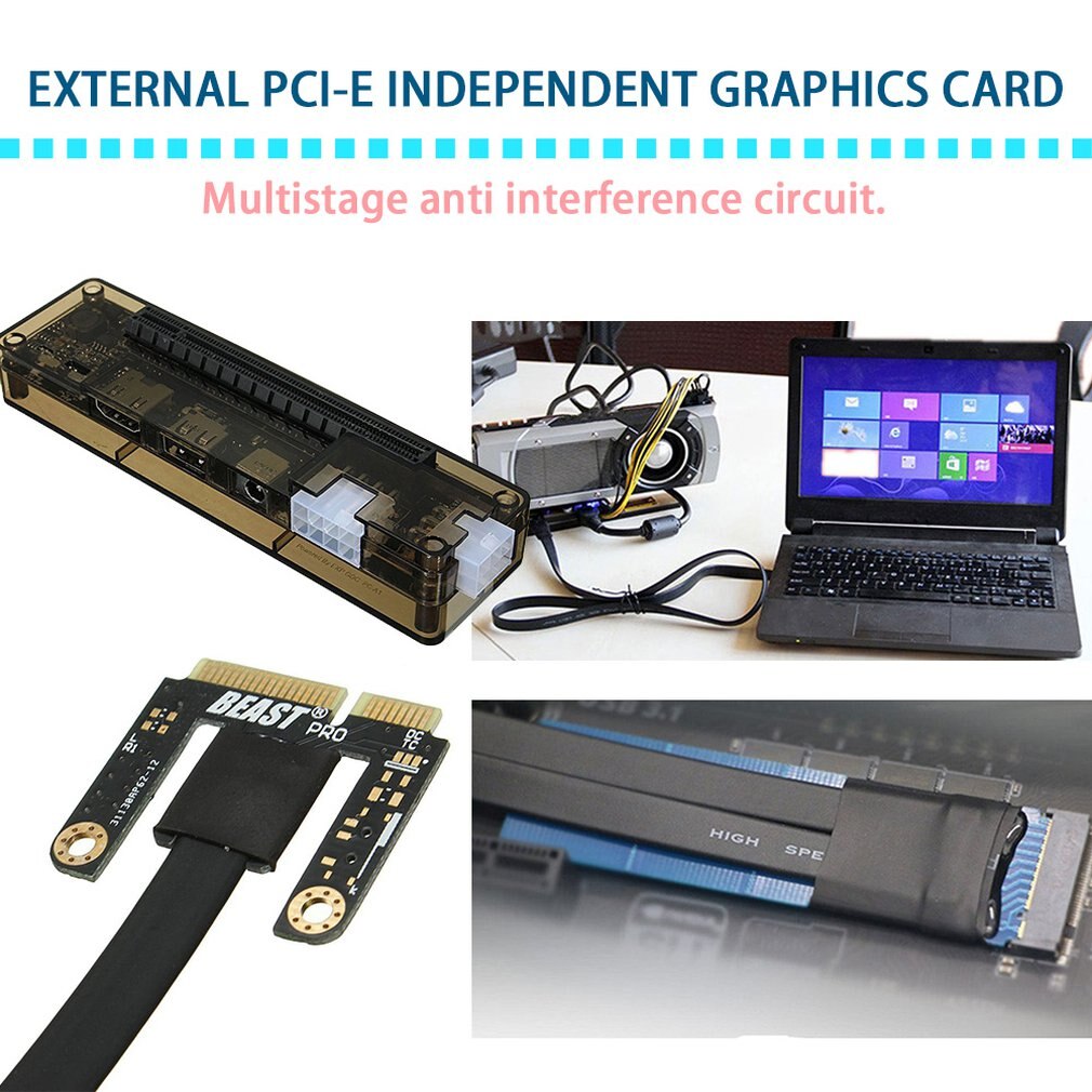Beast-ordenador portátil V8.0 EXP GDC, base de tarjeta de vídeo independiente externa, Mini tarjeta gráfica PCI-E para Notebook