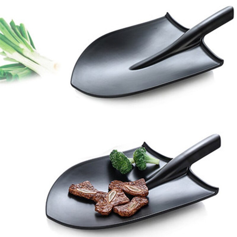 Platos chinos de pala de arroz frito, sartén creativa, platos para servir, vajilla, restaurante, bandeja de comida no tóxica, 1 Uds.