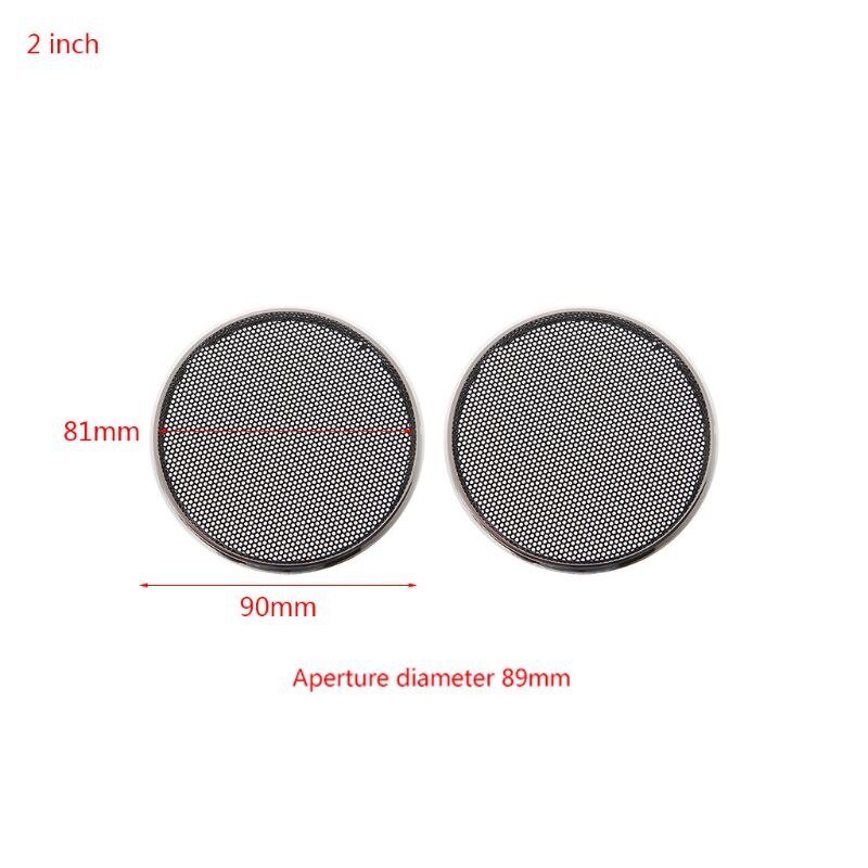 2 Pcs 1/2/3/4/5/6 Inch Speaker Steel Mesh Round Grill Protective Cover Circle