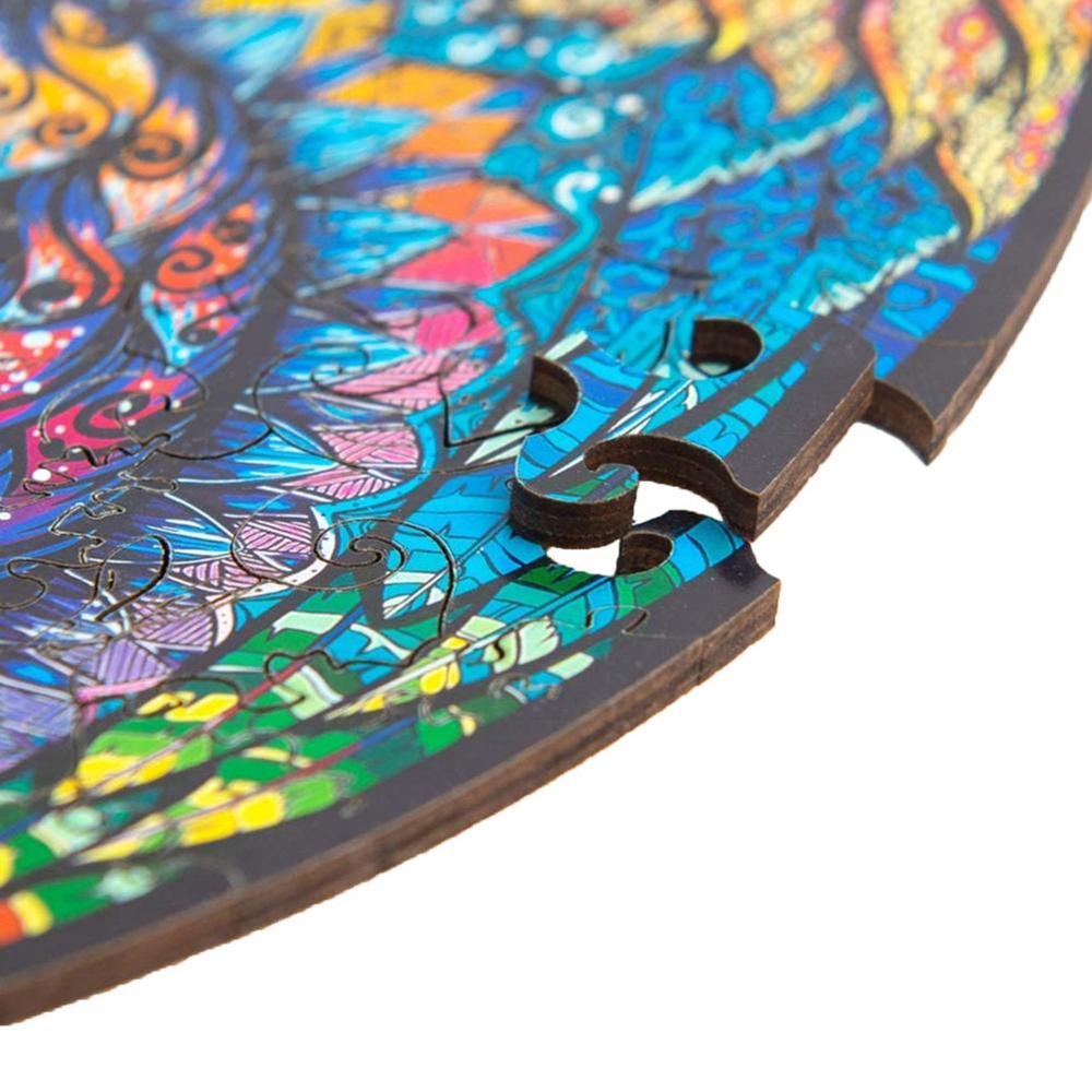 Hibou en bois Puzzles pour enfants mystérieux jouet éducatif fabuleux interactif Puzzle en bois