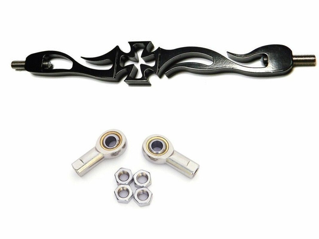 Black Cross Shift Linkage For Harley Softail Dyna Wide Glide FL FX FLH Rod Motor