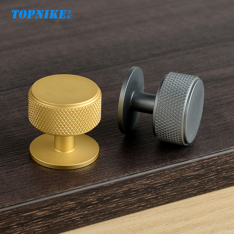 Round Furniture Handles Cupboard Door Cabinet Wardrobe Knob Cupboard Dresser Single Hole Handle Aluminium Alloy