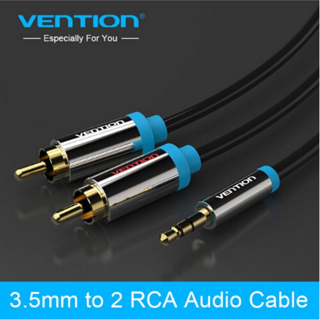 Vention RCA Cable 2rca to 3.5 audio cable rca 3.5mm Jack male to male rca aux cable for amplifier Phone Edifer Home Theater DVD